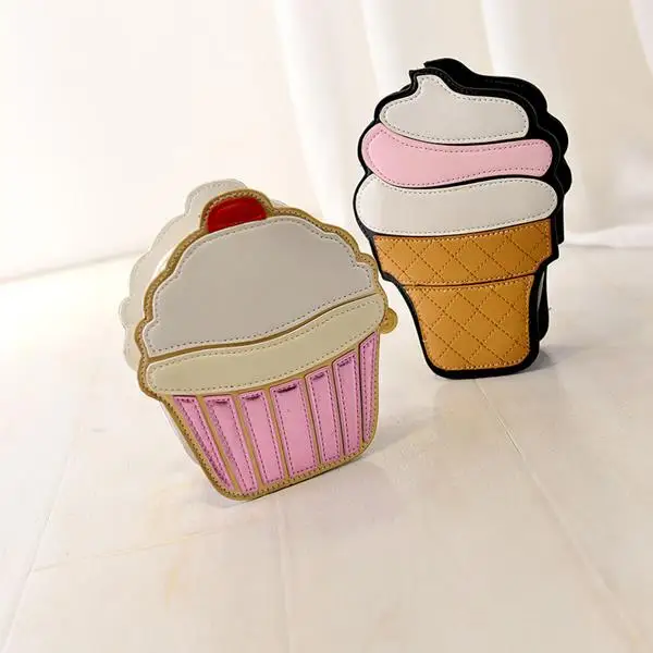 2017 милые дизайнерские сумки через плечо с мороженым для женщин летняя