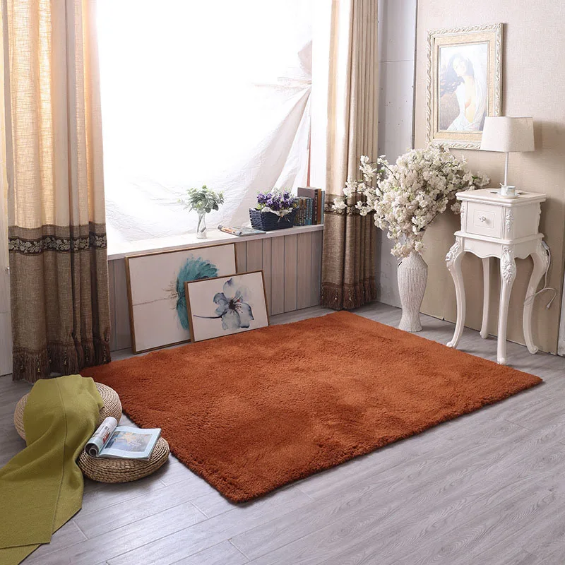 Washable Children Crawling Pad Home Living Room Bedroom Decorative Carpet Simple Solid Color Mat Baby Play Mat Children's Rug
