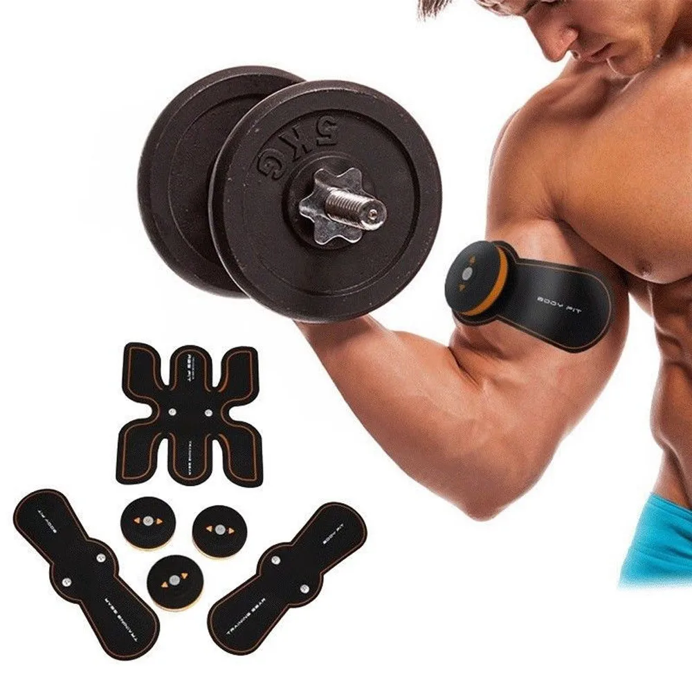 EMS Muscle ABS Fit Training Gear Abdominal Body Home Exercise Shape Fitness Set Stimulator Massage Abs Kit 2019 | Спорт и
