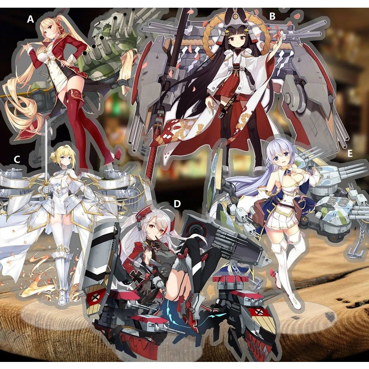 Аниме Azur Lane laffey Кливленд Cruiser акриловая стойка для фигуры Дисплей 2-сторонняя