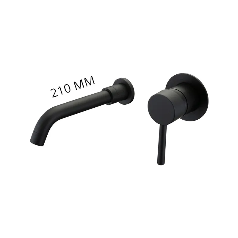 

Смеситель для ванной Smesiteli настенный черный керамический