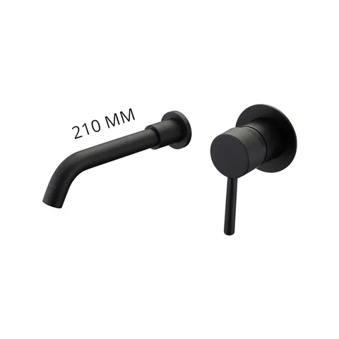 Bathroom Mixer Tap Wall Mounted Single Handle Gunmetal Basin Faucet Hot Cold Water Wholesale Bath Black White Rose Gold