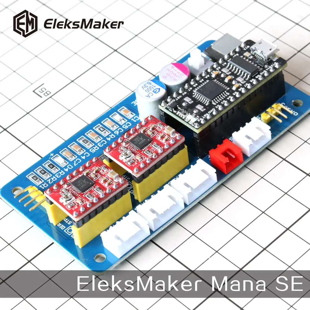 EleksMaker Маны SE 2 Оси шагового двигателя привода плата управления для ЧПУ Arduino GRBL/Benbox