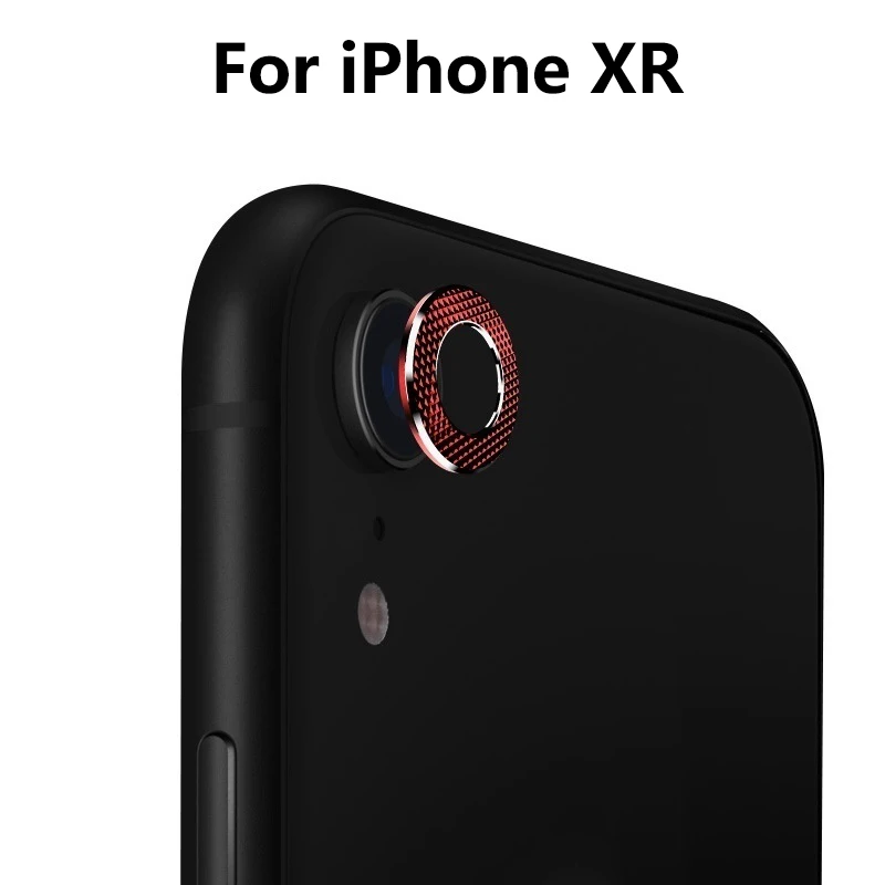 For iPhone XR Телефон охранная Камера металлическая позолоченная цепь объектив защитный чехол для iPhone XR X XS MAX 8 7 6s плюс cubierta-де-ла Lente Lensbeschermer - Цвет: For iPhone XR