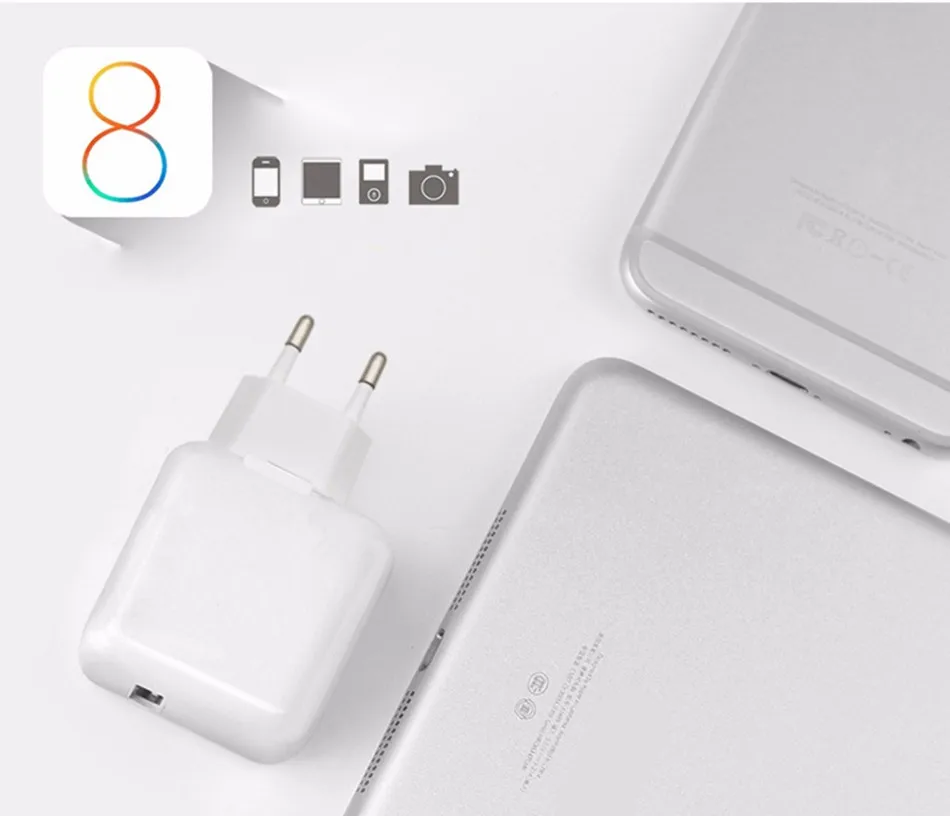 2.4A Быстрая зарядка 10 Вт USB адаптер питания телефон путешествия домашнее зарядное устройство для iPhone X 8 плюс 7 6S 5S iPad Mini Air для samsung евро ЕС