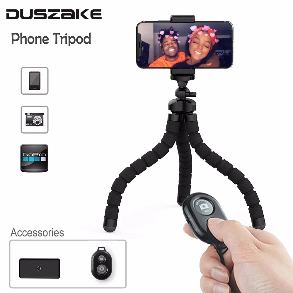 Мини-Трипод для телефона Duszake штатив селфи-камеры гибкий мини-Трипод iPhone Xiaomi