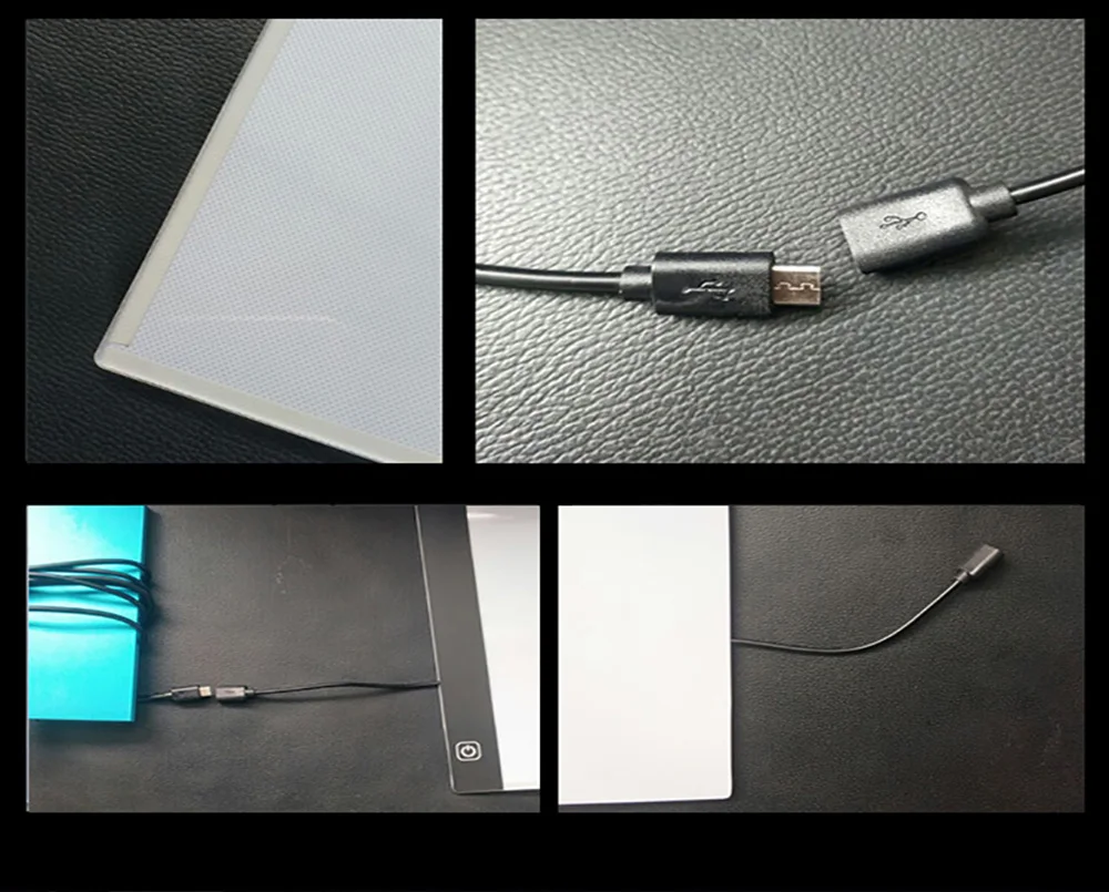 DIY комбинированный инструмент для освещения доска алмазные аксессуары для рисования доска для рисования 3 уровня затемнения планшет со светодиодной подсветкой Люминесцентная пластина