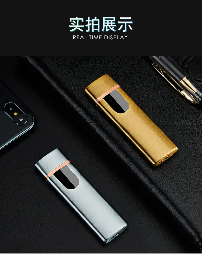 Мини сенсорный датчик Зажигалка Перезаряжаемый USB дуплексный прикуриватель