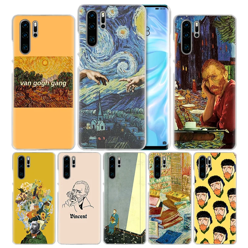 Чехол Van Gogh Sky для huawei P20 P Smart Z Plus P30 P10 P9 P8 mate 10 20 lite Pro, Роскошный Жесткий чехол для телефона из поликарбоната