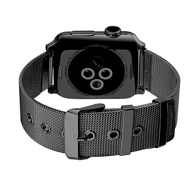 Миланский ремешок для Apple Watch 42 мм 38 40 44 мм металлический браслет из нержавеющей стали сетчатый ремень ремешок для Iwatch Serise 4 3 2 1