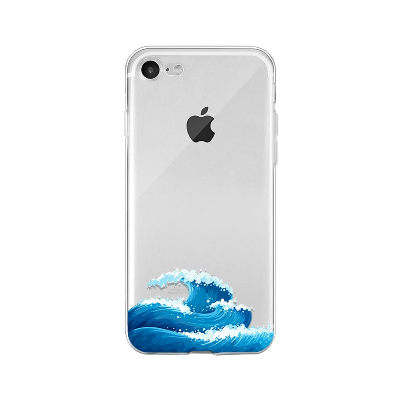 A15 Ruicaica японский art wave прозрачный мягкий чехол для телефона iPhone X XS MAX 6 6 S 7 7 plus 8 8 Plus 5 5S XR - Цвет: A15