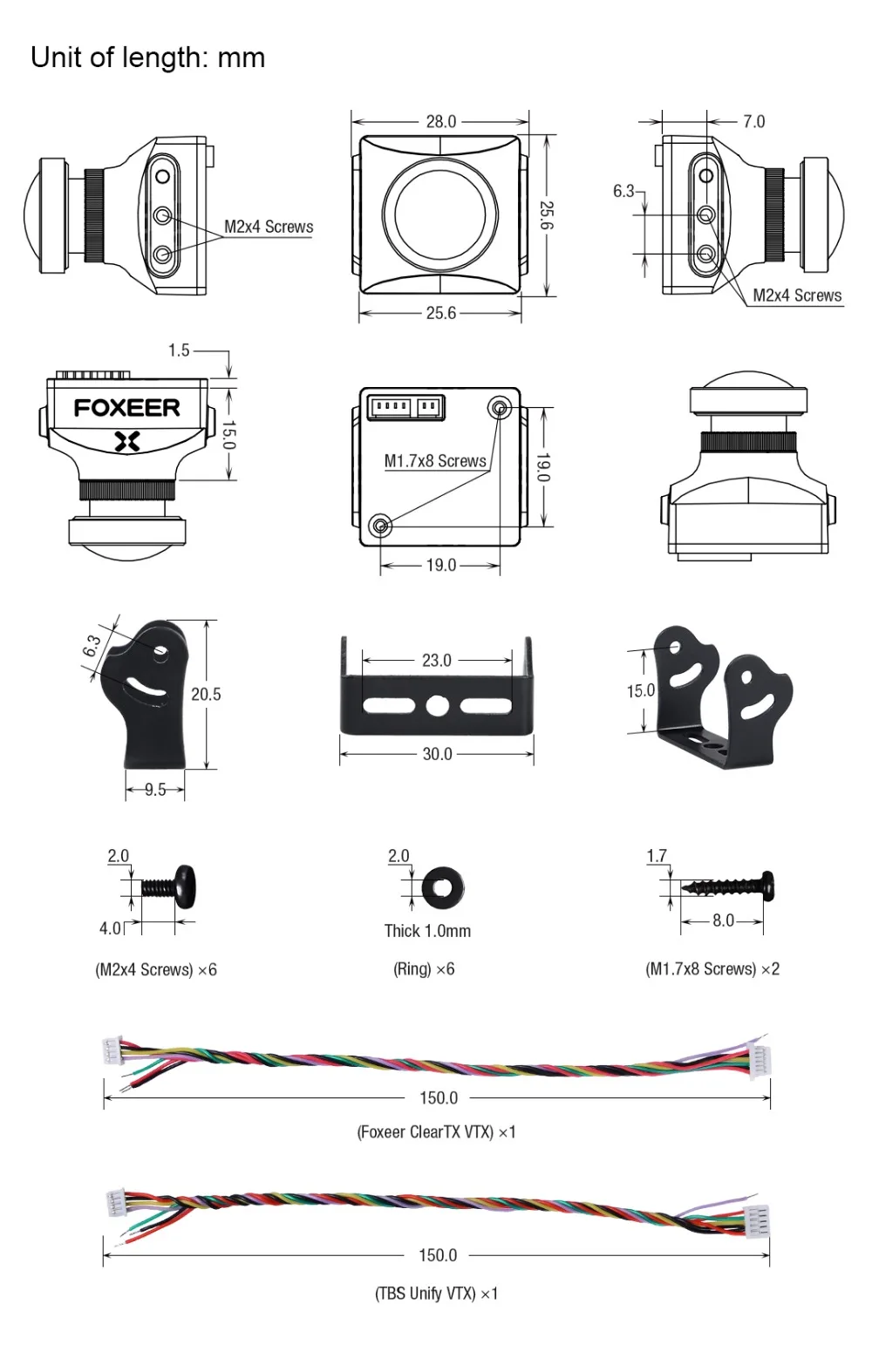 Новинка Foxeer Falkor 1200TVL FPV камера 4:3/16:9 PAL/NTSC G-WDR OSD Фристайл длинный диапазон