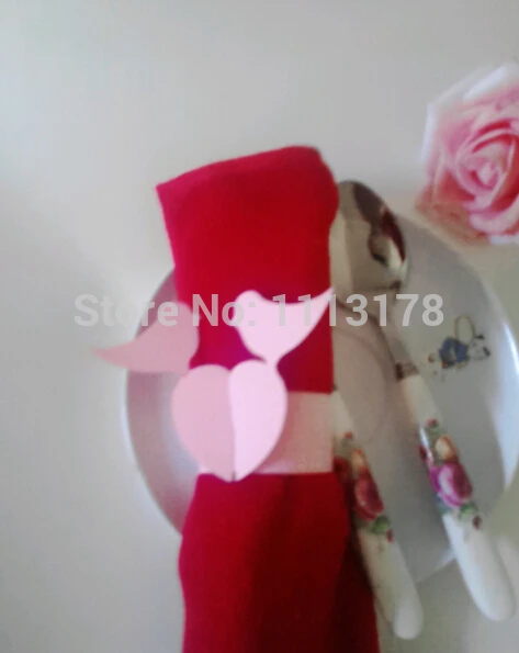 

Cheap paper napkin ring napkin holder wedding pink bird napkin holders buckles Wedding Party Decorationsnh01