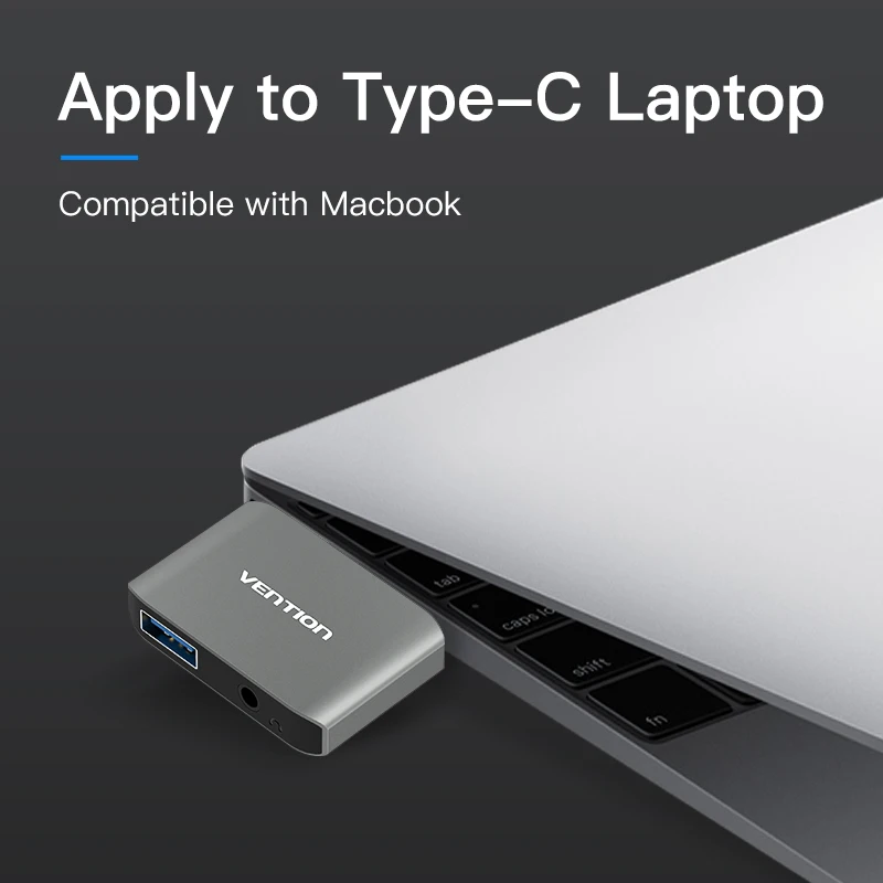 Vention Type C USB 3 0 AUX адаптер к Конвертер многофункциональный 2 в 1 USB-C для MacBook |