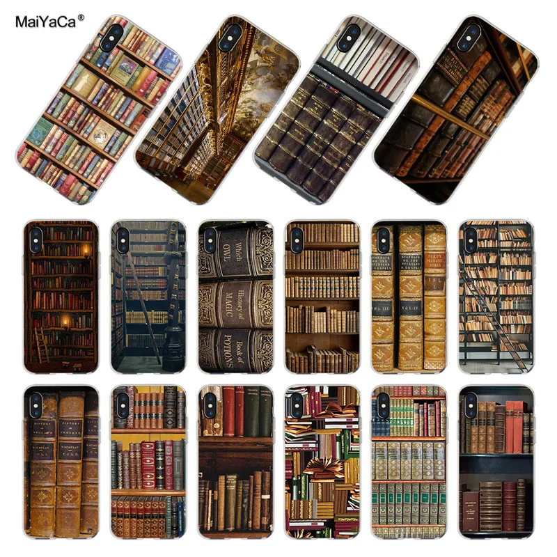 MaiYaCa книжная полка библиотеки прозрачный ТПУ мягкий сотовый телефон защитный