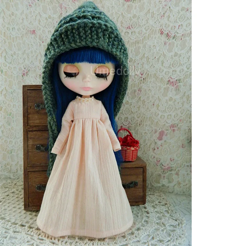 1 шт. 1/6 длинное однотонное платье для куклы Blyth Licca кукла Azone аксессуары одежды |