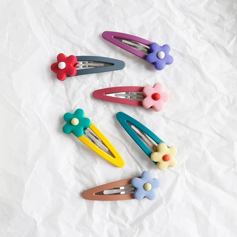 5 шт/лот головной убор BB клип маленький цветок шпилька для волос женский сплошной