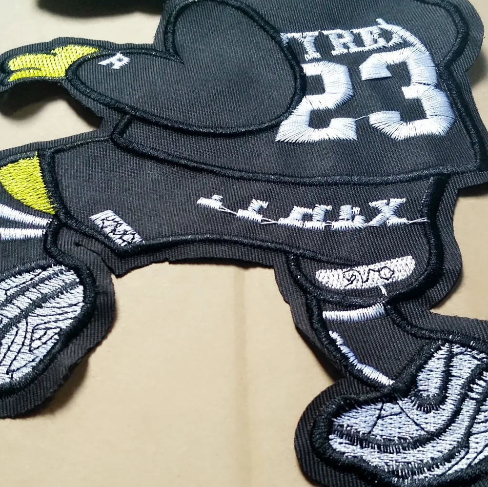 Послушание 33*15 см зомби человек шаблон вышивка патч мотив аппликация сделай сам