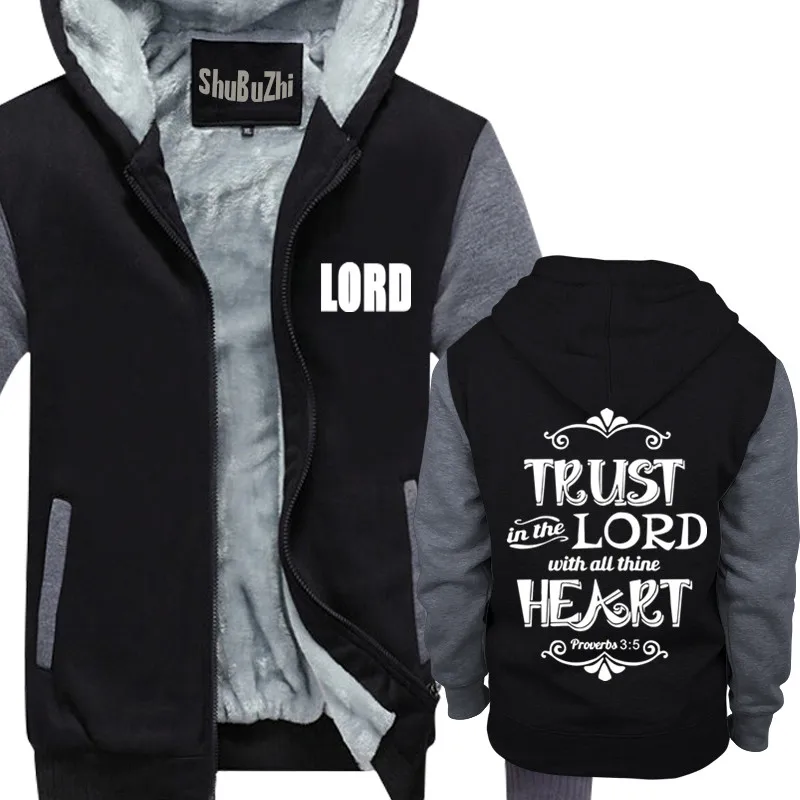 Толстовка Trust in The Lord Christian мужские черные хлопковые толстовки с изображением