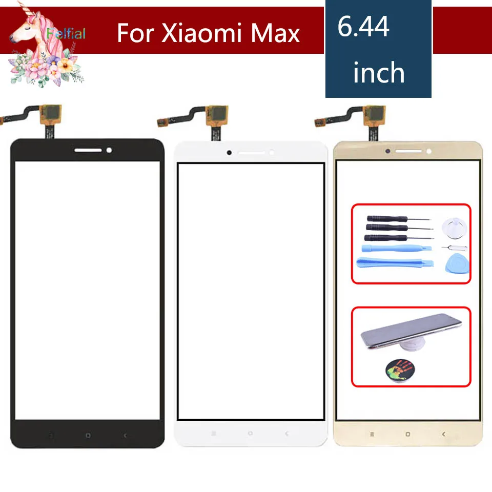 

Original TouchScreen For Xiaomi Max Mi Max 1 Max1 MiMax Touch Screen Digitizer Touch Panel Sensor Front Glass replacement