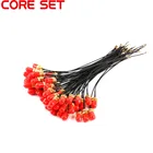 Удлинитель SMA 50 шт.лот 15 см, прямой разъем для uFLu.FLIPXIPEX, гнездовой разъем, отрезок антенны, Радиочастотный кабель отрезок, 1,13 мм