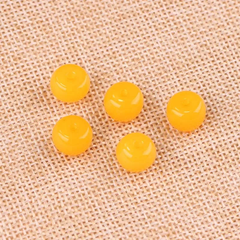 50 шт. diy бусины барабаны аксессуары бочки из синтетической смолы жемчужные в