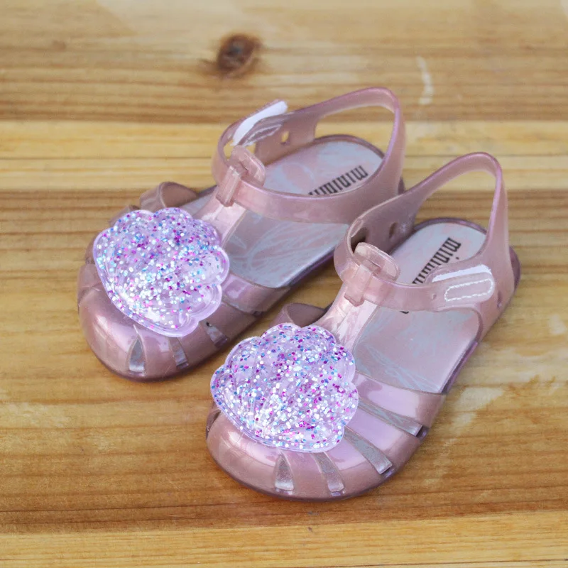 Mini Melissa/желе сандалии для девочек с фруктовым мороженым прозрачные детская обувь