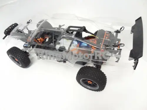1/5 Scale King мотор RC T1000A роликовый грузовик прозрачный корпус совместим с HPI Baja 5T |