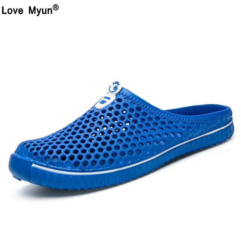 

Fashion Men Sandals Summer Men's Slippers Beach Shoes Casual Breathable Home Slippers Men Flip-Flops Plus Size 36-45