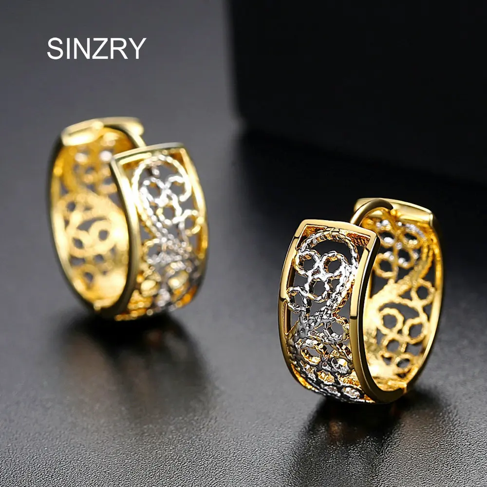 SINZRY Новые простые ювелирные аксессуары золотого цвета полые Винтажные