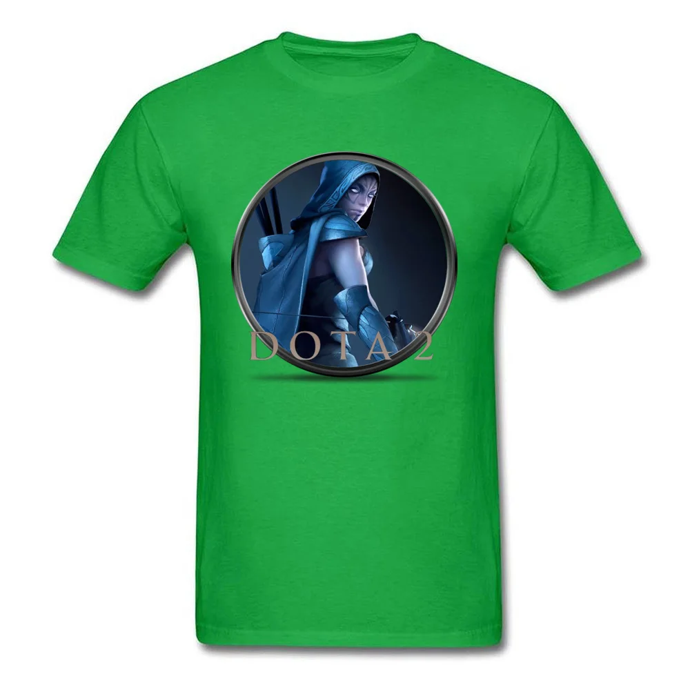 Топ с принтом для геймера Dota 2 футболки высокого качества круглым вырезом 100%