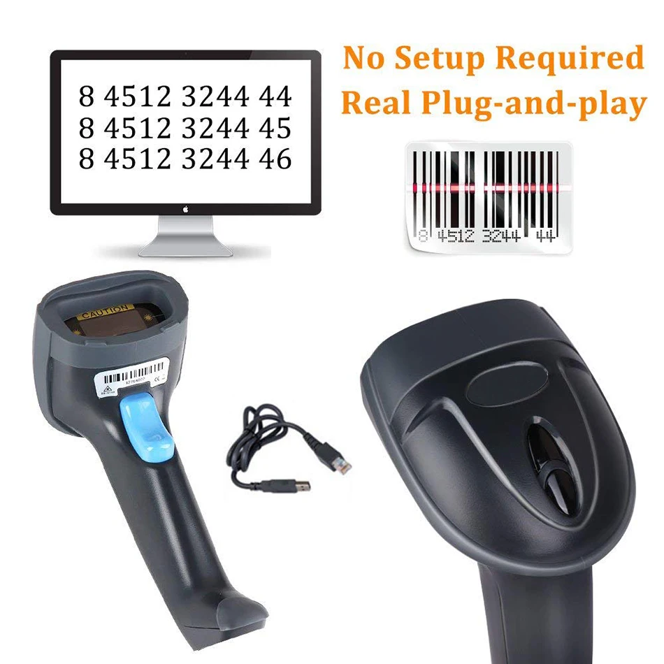 BS YC001 CCD сканер штрих кода 1D USB считыватель кодов POS для инвентаризации ручной