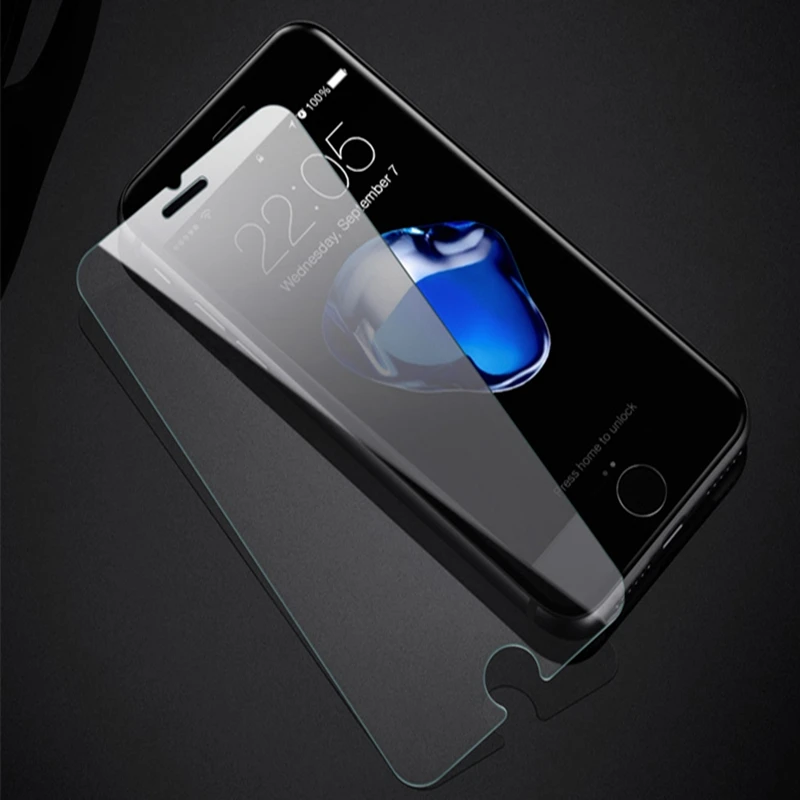 Защитное стекло 9H закаленное для iPhone 6 6S 5S 7 8 X SE 4S 5 5C | Мобильные телефоны и