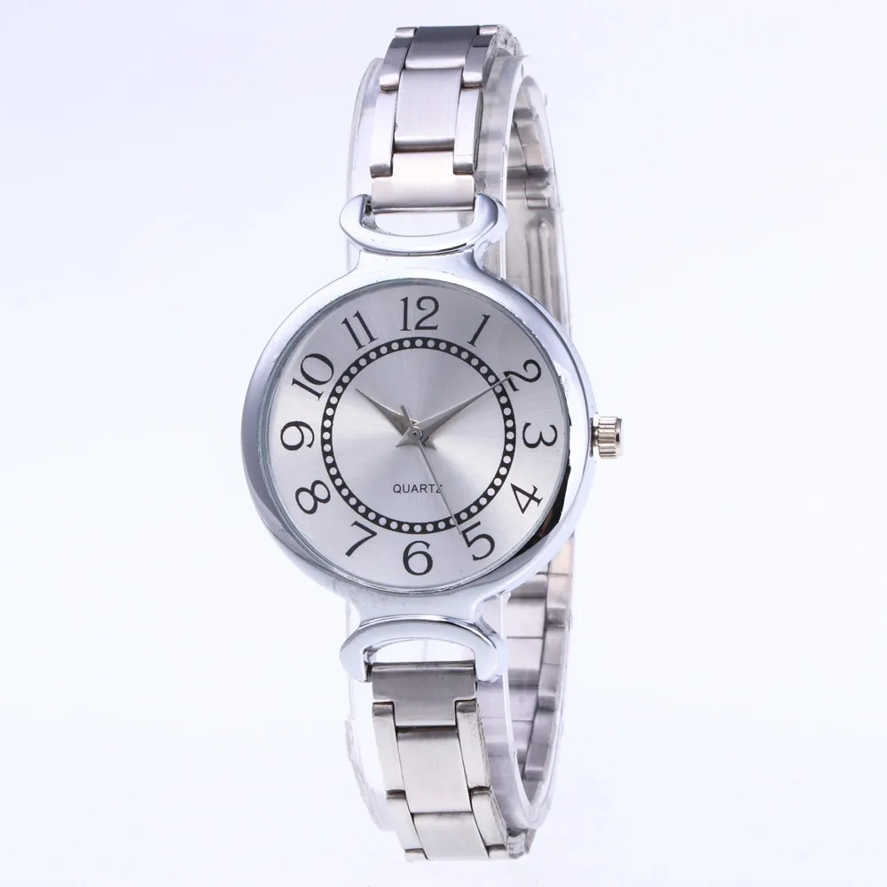 Женские Модные кварцевые наручные часы из нержавеющей стали Reloj hombre с цифровым