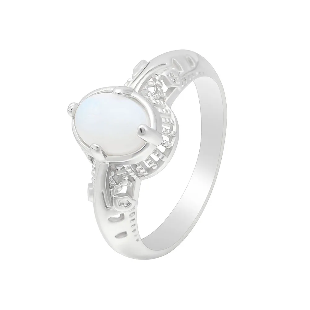 Новинка модное обручальное кольцо с огненным опалом Ювелирные Изделия Простые