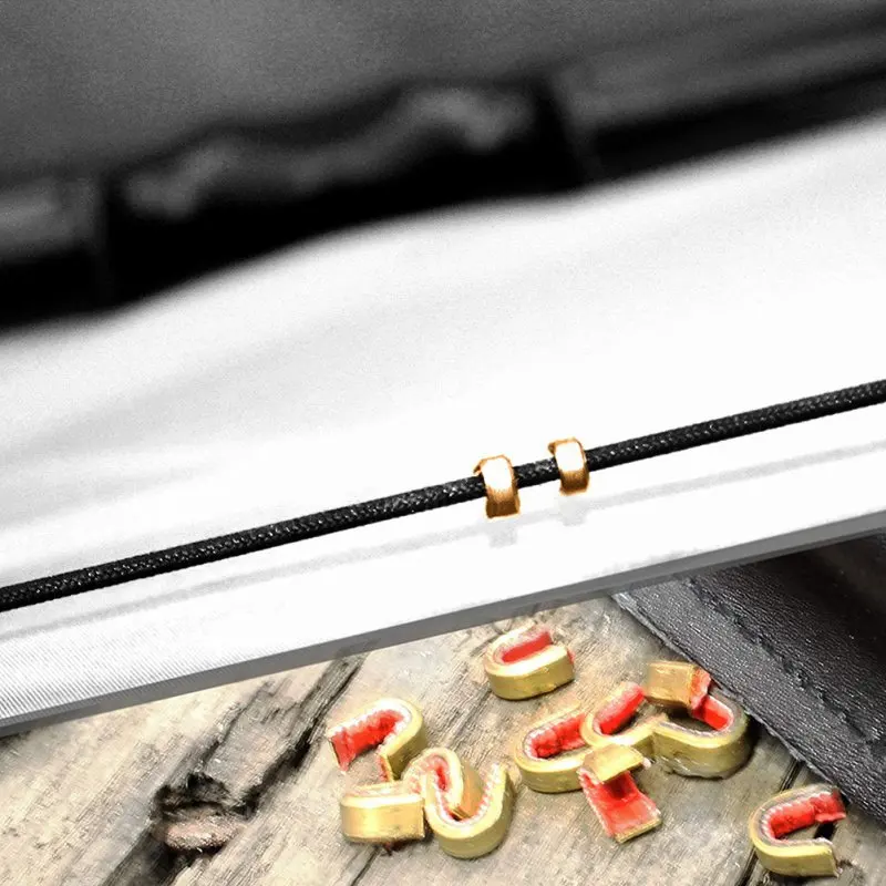 

10pcs New Archery Arrow Bow Strings Buckle Clip Nock Set Copper Nocking Point Bow String Position Shooting Accessories