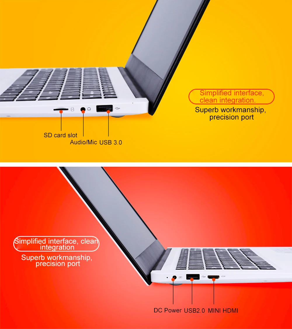 Ноутбук 15," Windows10 Intel Z8350 Четырехъядерный 4 ГБ ОЗУ 64 Гб SSD rom 1920x1080 FHD дисплей ультрабук с полным Keyboad