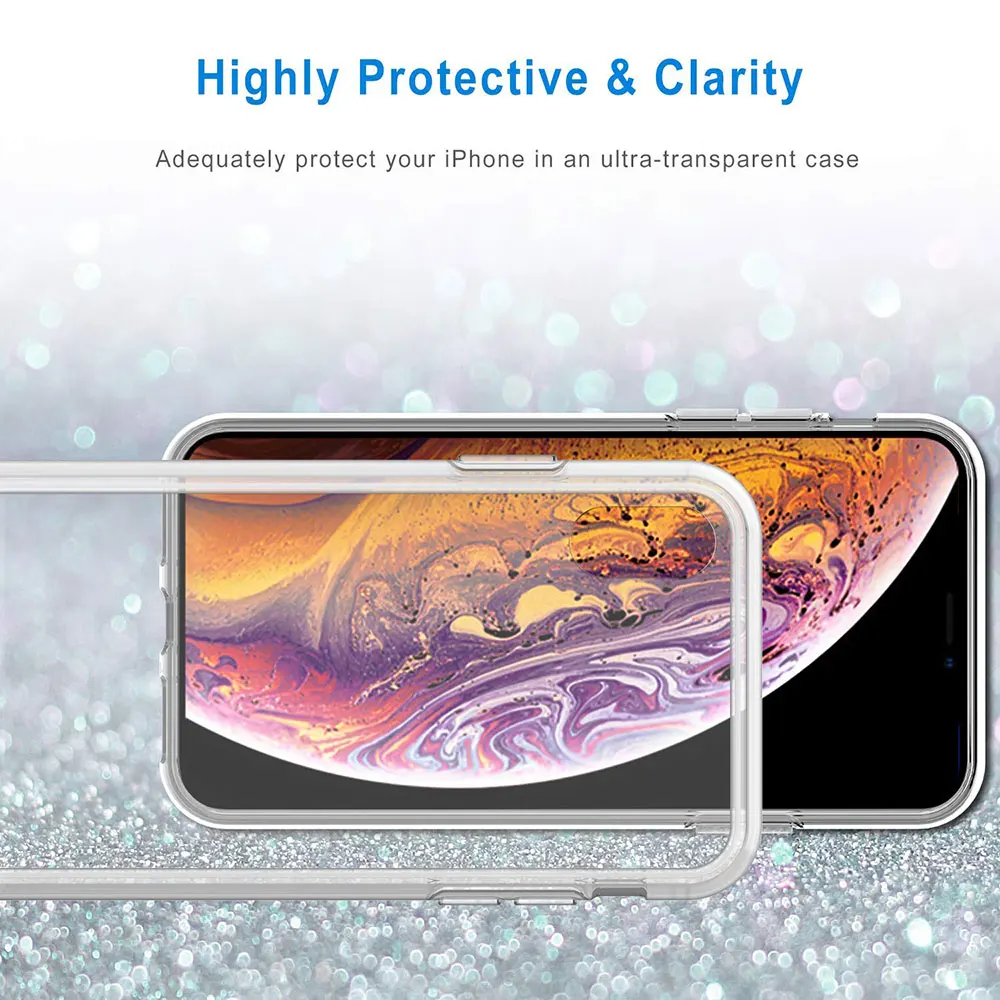 Ascromy чехол для Apple iPhone XS Max прозрачный силиконовый бампер XR X S 7 Plus 8 6 6S 5 5S SE