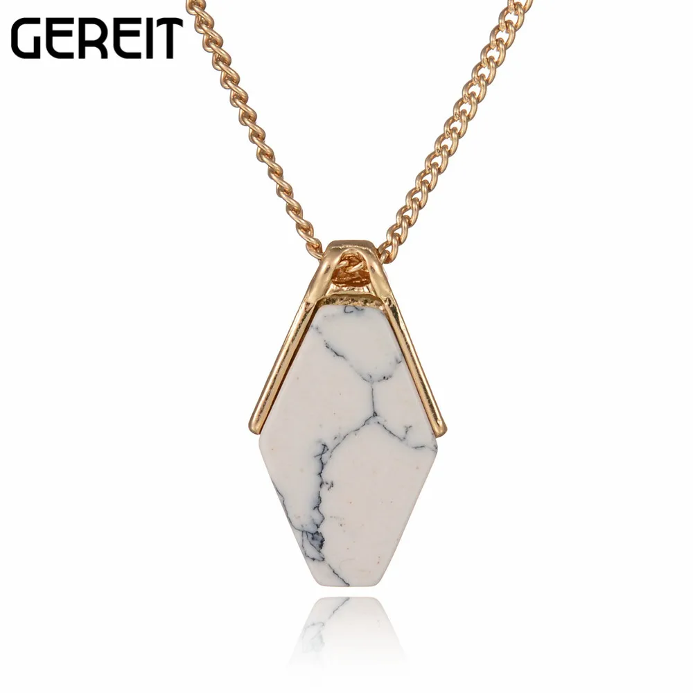 GEREIT ромбовидный дизайн золотой белый искусственный мраморный камень