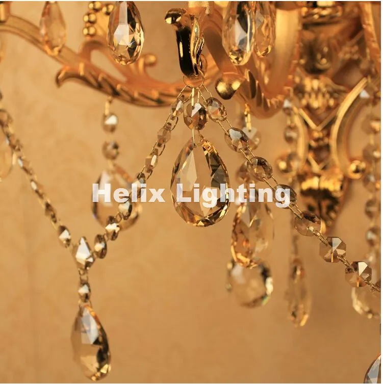 Бесплатная доставка хрустальные Настенные светильники 5 цветов золотого цвета