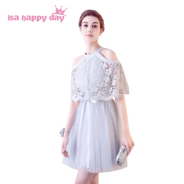 Женское вечернее платье из тюля длиной до колена с кружевом для свадебных