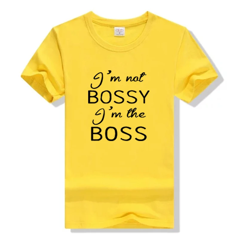 Женская футболка I'm Not Bossy The Boss графическая подарок Tumblr Забавные Рубашки для