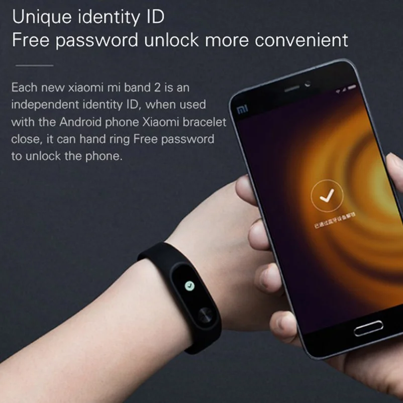 Оригинальный Xiaomi mi Band 2 3 монитор сердечного ритма во время сна Браслет с OLED IP67