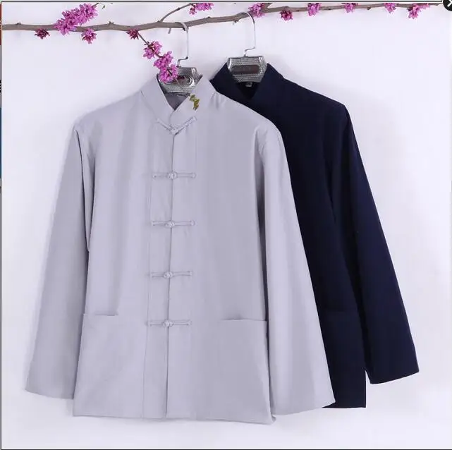 Размера плюс XXXXL с длинным рукавом человек традиционный костюм в стиле династии