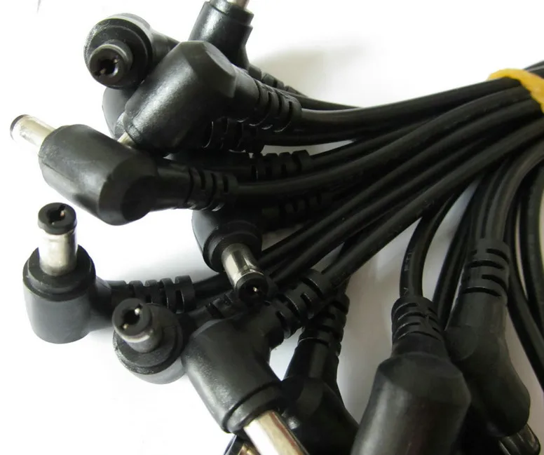 Новинка 3 шт. штепсельная вилка постоянного тока 22AWG L-образной формы 5x2 1 мм 90 под