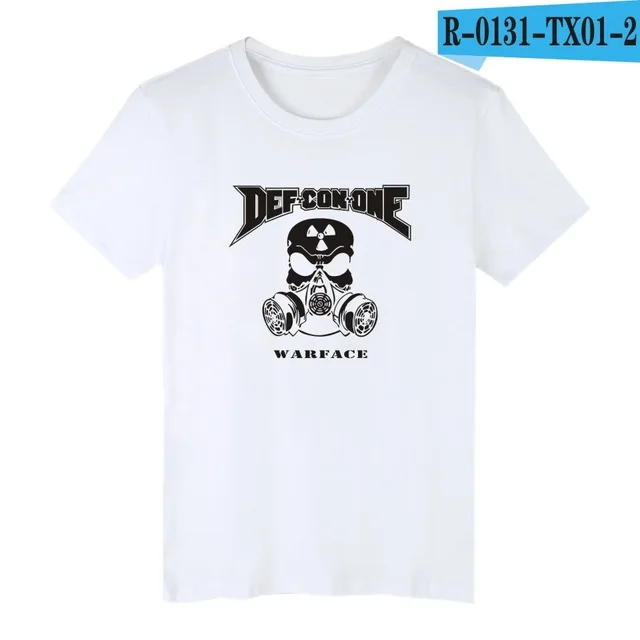white Геймер битва фронты WARFACE Футболка Мужская/Женская camisa masculina хлопок короткий рукав Футболка аниме размера плюс футболки топы - Цвет: white