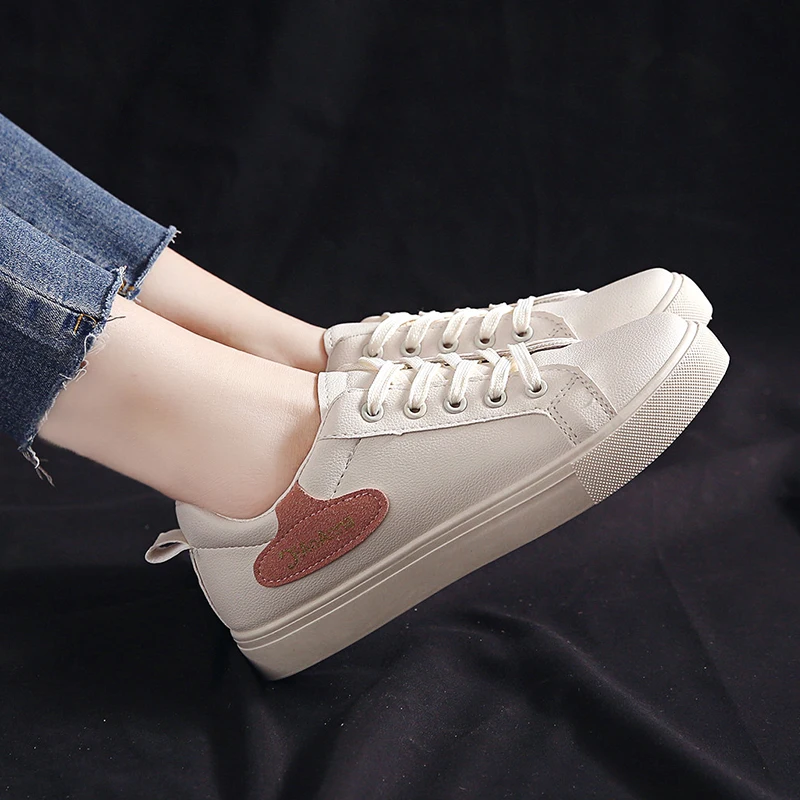 2019 Women Vulcanized Sneakers New Summer Shoes Breathable Flat Casual White Zapatillas Mujer | Обувь