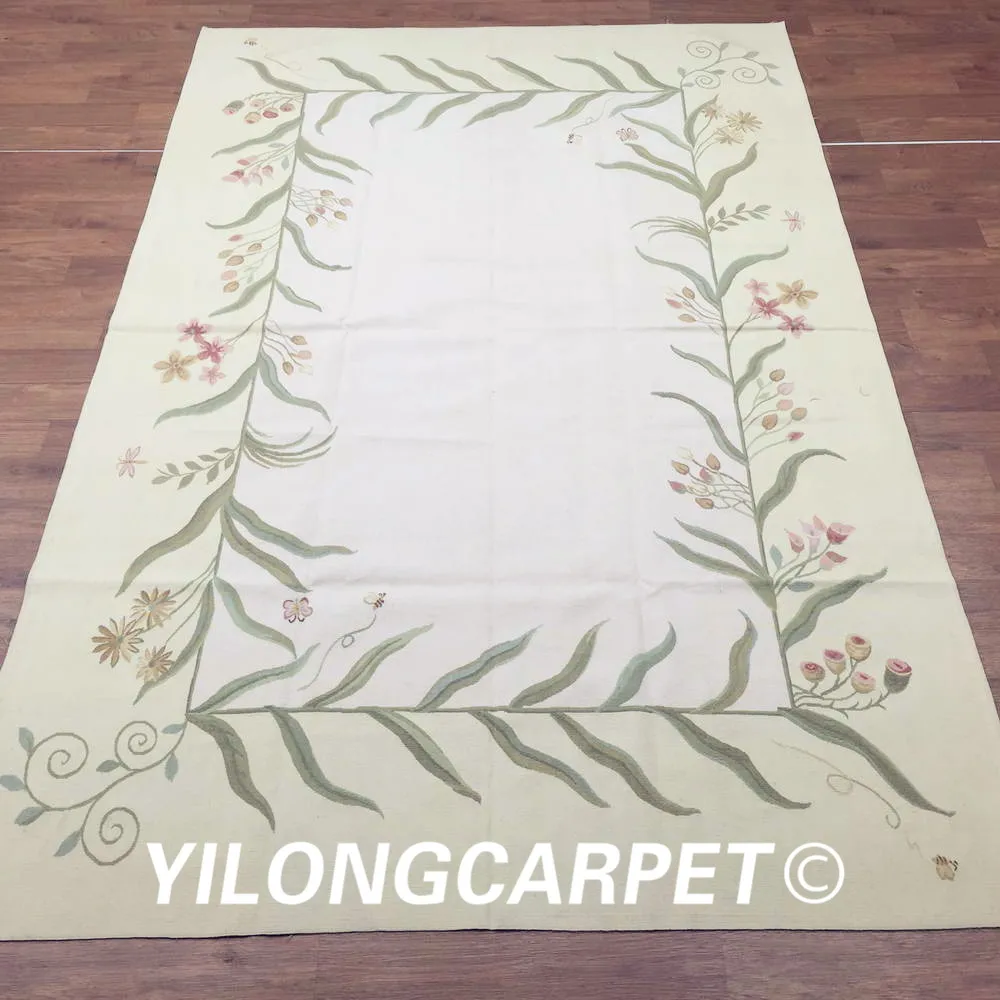 Yilong 6 'x 9' индивидуальный плоский плетеный ковер ручной работы из французской