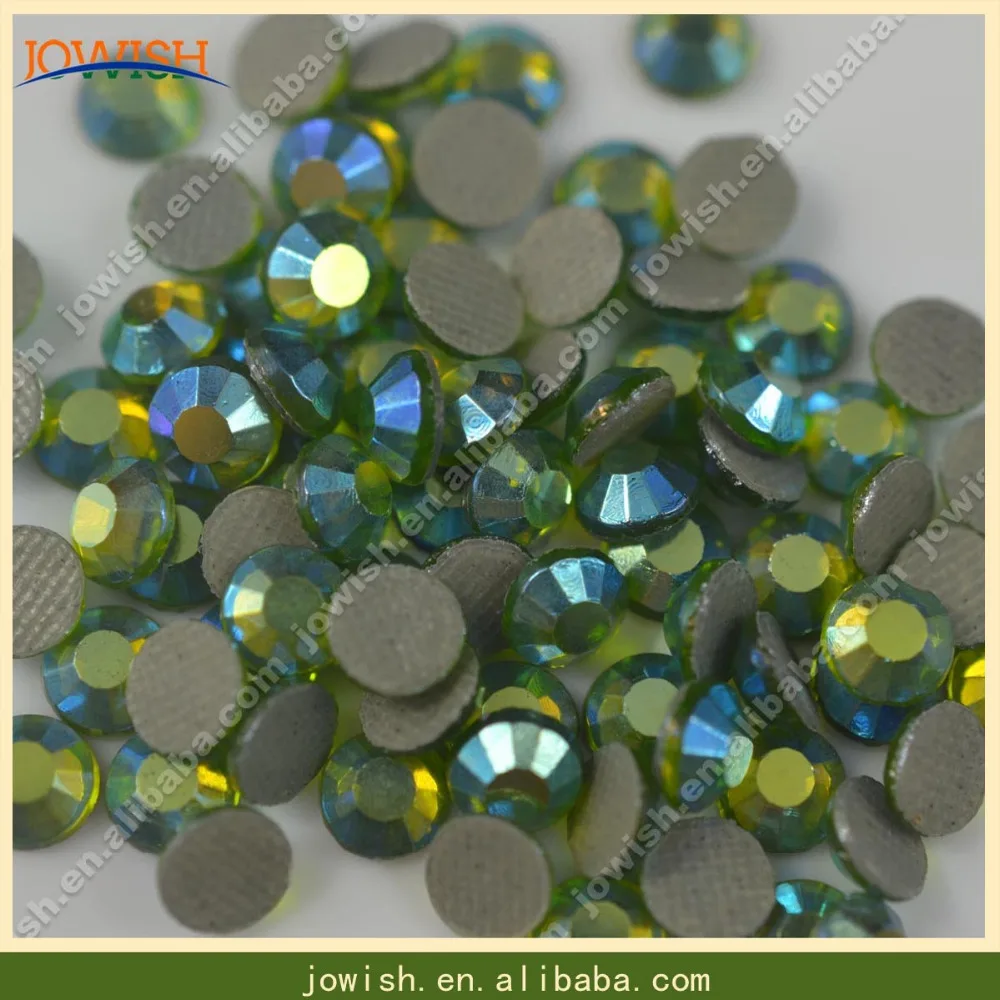 Korean Rhinestones Peridot AB Customized Hotfix and Decorations Nail Art Glitter for Face Gem Stone | Дом и сад