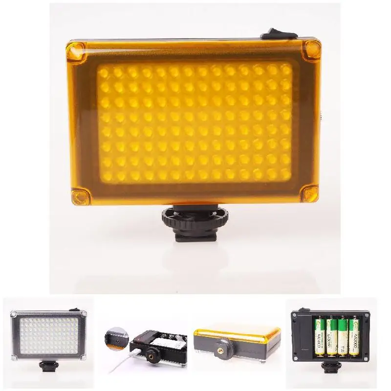 Portable 112 LED Video Light Dimmable Rechargable Panal Lamp for DSLR Camera Wedding Recording Dropshipping | Электроника